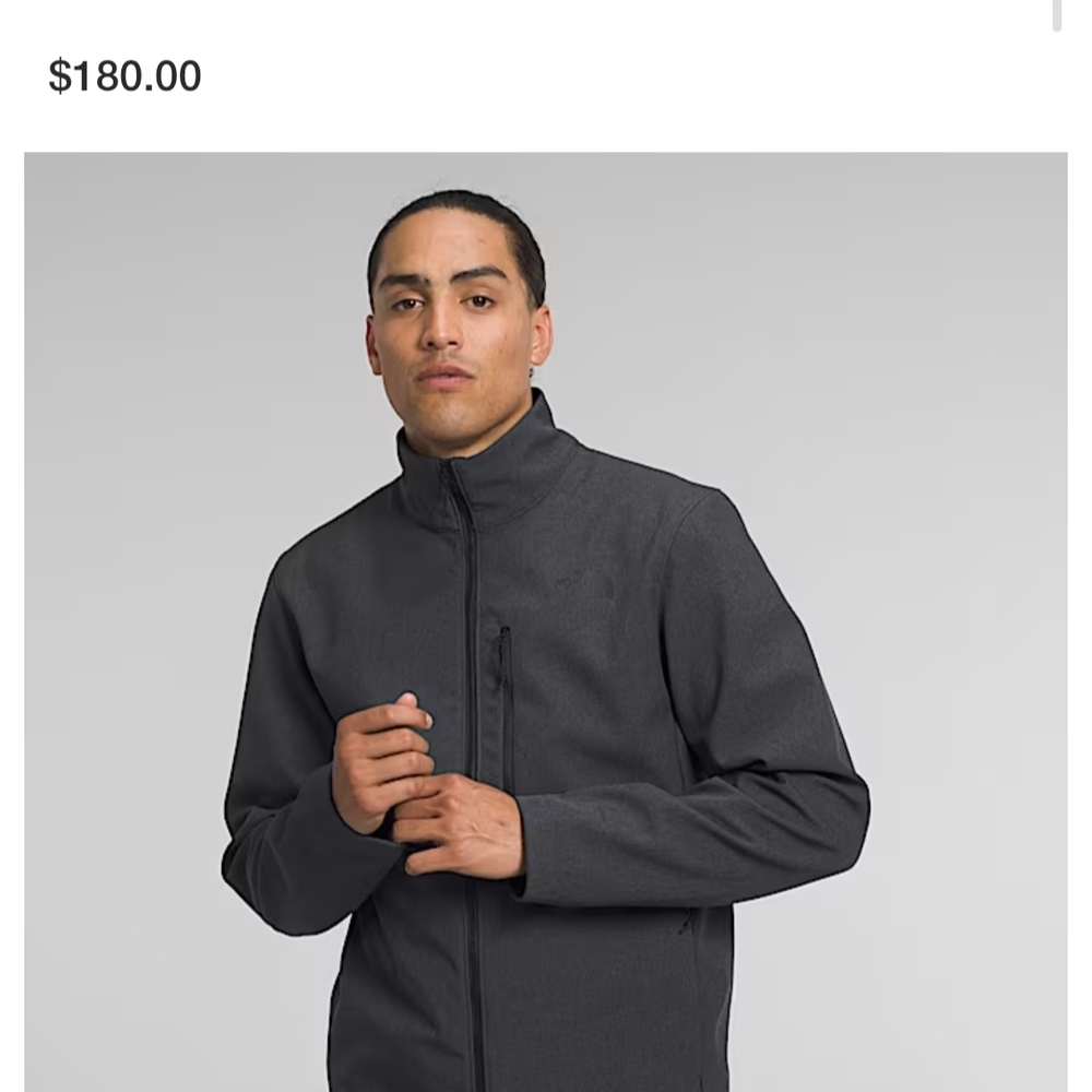 The North Face Men’s Charcoal Lightweight Softshell Jacket